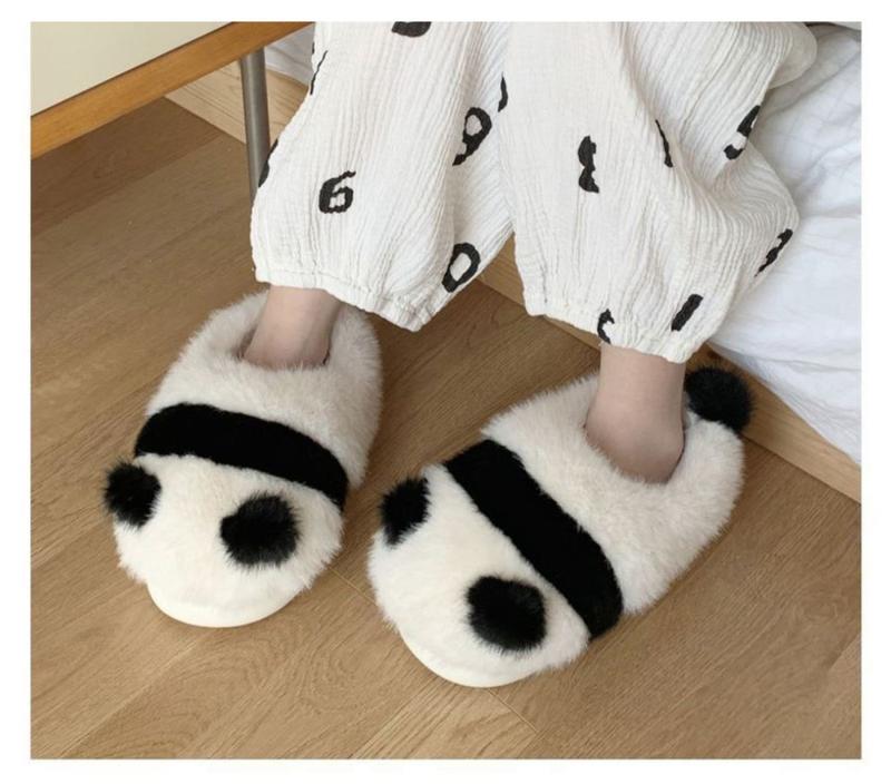 Product Introduction of Dép Bông, Dành Cho Nữ, Giày Đi Trong Nhà Mùa Đông, Nhồi Bông Chống Trượt, Ấm Áp, Thiết Kế Hình Gấu Trúc, Đế Mềm, Thích Hợp Cho Các Cặp Đôi, Dép Chồng Và Bố Mẹ-Bé, Năm 2024 16