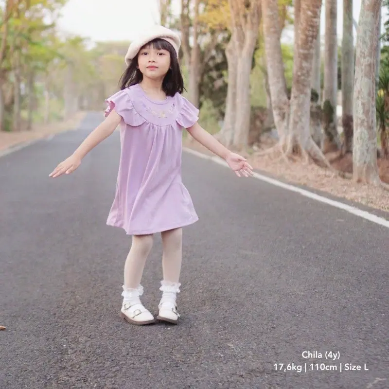Amber Dress / Dress Anak Perempuan Usia 1 2 3 4 5 Tahun 3