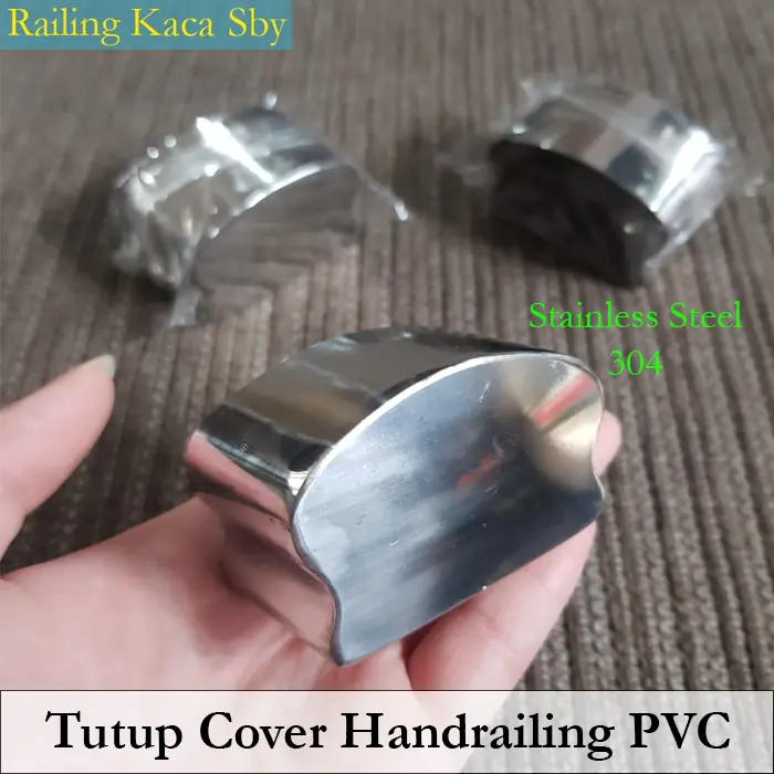 TUTUP COVER / ENDING HANDRAILING PVC STAINLESS STEEL 304 MODEL ROTI