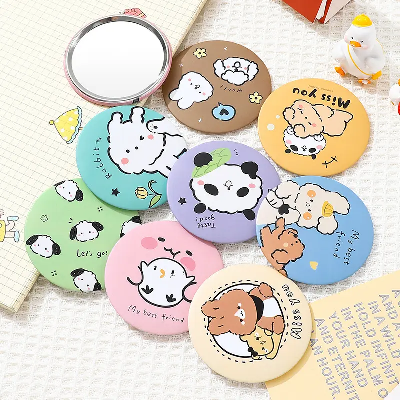 Gương Tròn Mini Trang Điểm, Gương Bỏ Túi Nhỏ Nhắn Siêu Dễ Thương Tiện Dụng 2
