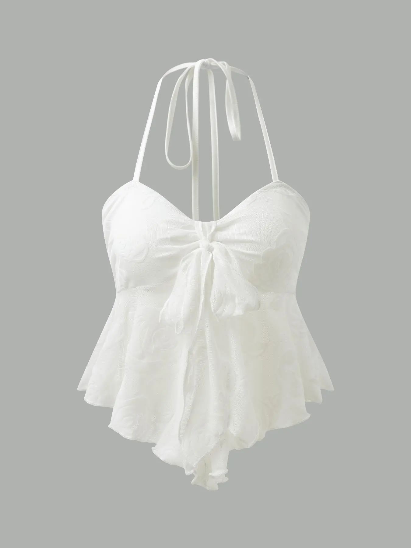 Women's Cami Top, Casual Bow Decor Sleeveless Top for Summer, Ladies Clothes for Beach Holiday Vacation