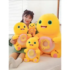 NAILONG Donut Milk Dragon Plush Toy Cute Cartoon Dinosaur Plush Stuffed Pillow Doll Room Decoration Christmas Birthday original