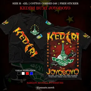 Kaos Pagar Nusa Kediri Bumi Joyoboyo Full Punggung A2 Cotton Combed 24s