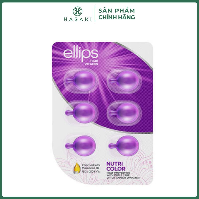 Serum Hỗ Trợ Dưỡng Tóc Ellips Vitamin Cho Tóc Nhuộm 6 Viên | HASAKI BEAUTY