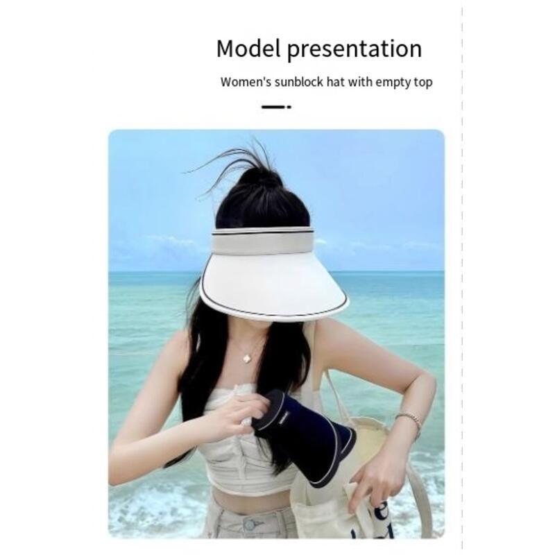 Product Introduction of Mũ Chống Nắng, Dành Cho Mùa Hè Của Phụ Nữ, Chống Tia UV, Dễ Phối Đồ, Vành Lớn, Gấp Gọn, Mũ Chống Nắng, Đầu Rỗng fitted  cap nón  chất 8