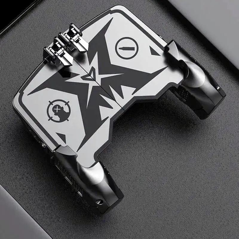 Four-finger Shooter Gamepad, Mobile Game Controller, Gaming Simulation Trigger, Mobile Game Controller, Console Accessories for PUBG