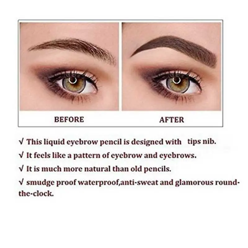 SUAKE Pensil Alis Microblading Eyebrow Tattoo Pen Waterproof - Y004 Kering Lasting 5