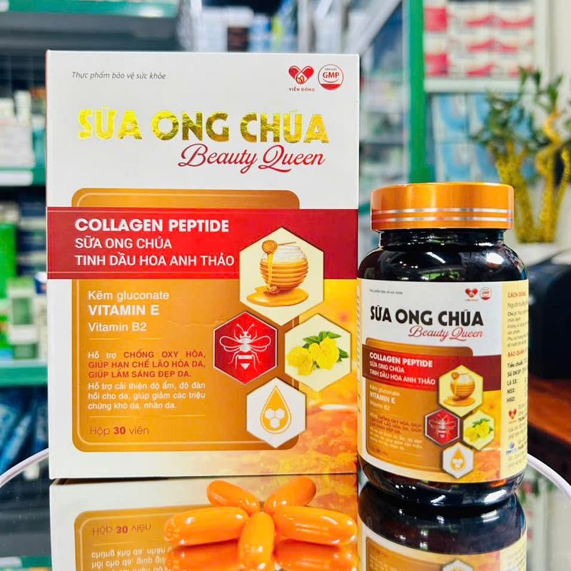 Viên uống hỗ trợ trắng đẹp da SỮA ONG CHÚA (Lọ 30 viên) - Hỗ trợ làm sáng đẹp da, hạn chế lão hoá, tăng đàn hồi. 4