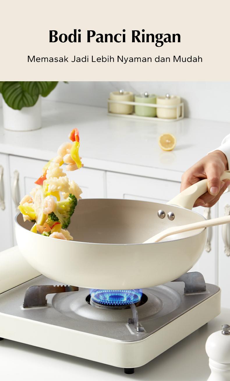 Redchef Nonstick Ceramic Rock 12 Pcs Peralatan Masak Set Non PFAS & PTFE & PFOA Cocok untuk Semua Kompor Wok Penggorengan Panci Induksi Tutup Panci Panci keramik peralatan dapur - 12 Buah Set Redchef Nonstick Ceramic Rock 12 Pcs Peralatan Masak Set Non PFAS & PTFE & PFOA Cocok untuk Semua Kompor Wok Penggorengan Panci Induksi Tutup Panci Panci keramik peralatan dapur - 12 Buah Set