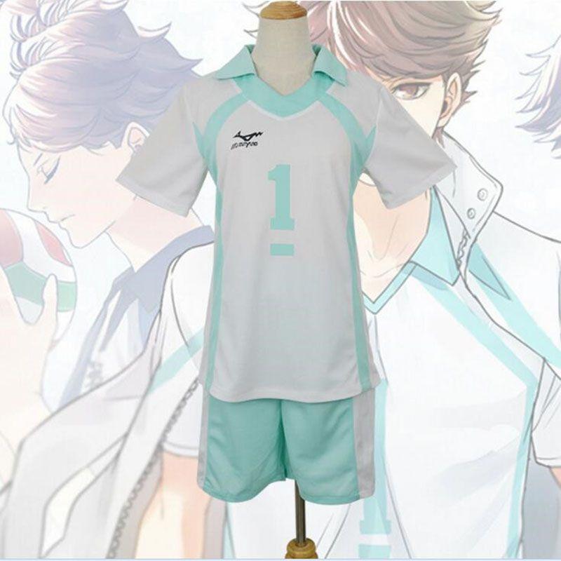 Trang Phục Đồng Phục Johsai Haikyuu Oikawa Aoba Tooru, Trang Phục Thể Thao Hóa Trang, Áo Thi Đấu Số 1 Nam Menswear 5
