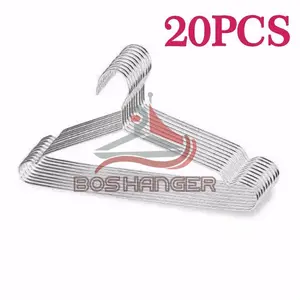 [GROSIR] 20PCS GANTUNGAN BAJU HANGER STAINLESS KAWAT BAJA BESI TAHAN ANTI KARAT 20 PCS