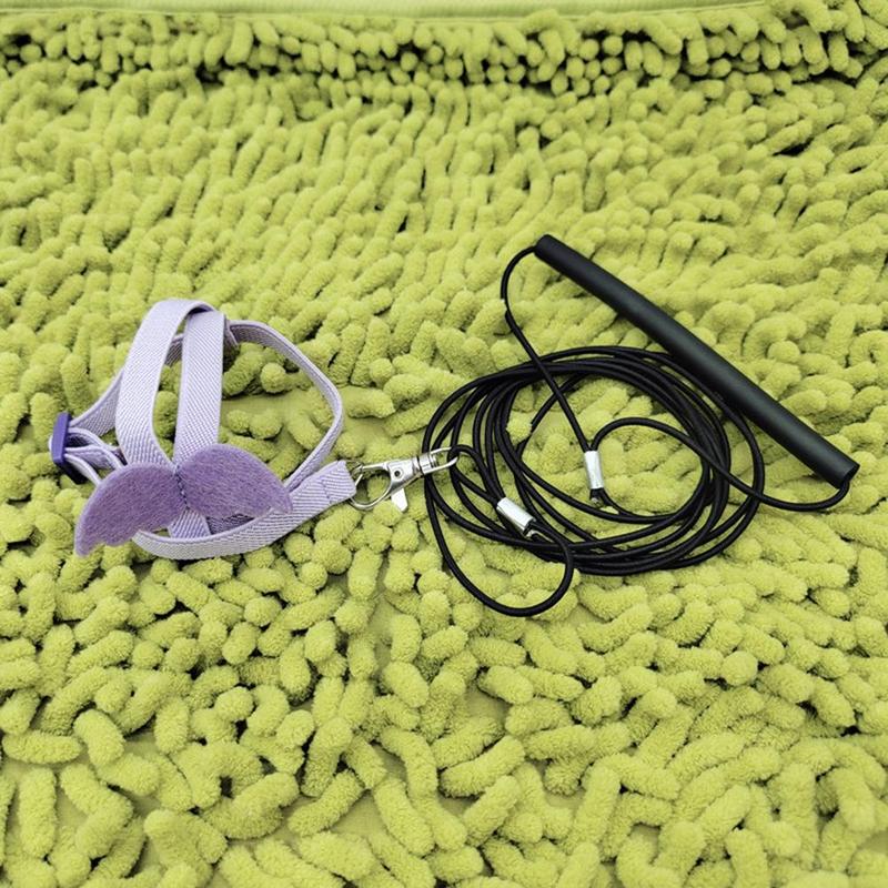Product Introduction of Parrot Bird Flying Traction Rope Adjustable Ultra-light Harness Leash With Comfortable Handle For Cockatiel Small Birds hotsale 1