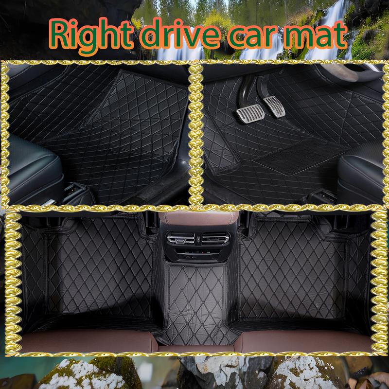 Three-Layer Faux Leather Full Coverage Non-Slip Car Floor Mats for Mercedes-Benz E-Class 2017-2020, Luxury Car Interior Accessories 5