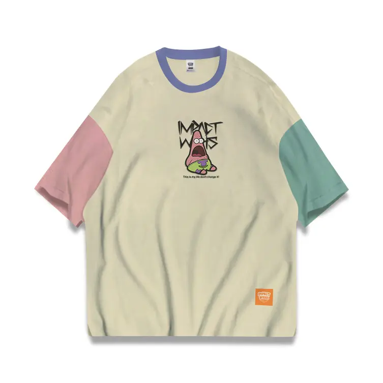 IMPACTWEARHOSE |  Tshirt Oversize | Kombinasi Tricolour | Cotoon 24s Tebal | Tri Patrick small