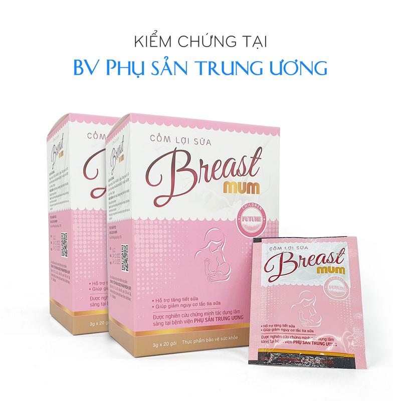   2 HỘP  Cốm lợi sữa Breast mum 