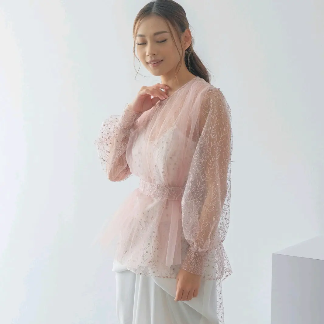 RIA OUTER TULLE CORAK TOP LUARAN KONDANGAN BY AJENG WEAR