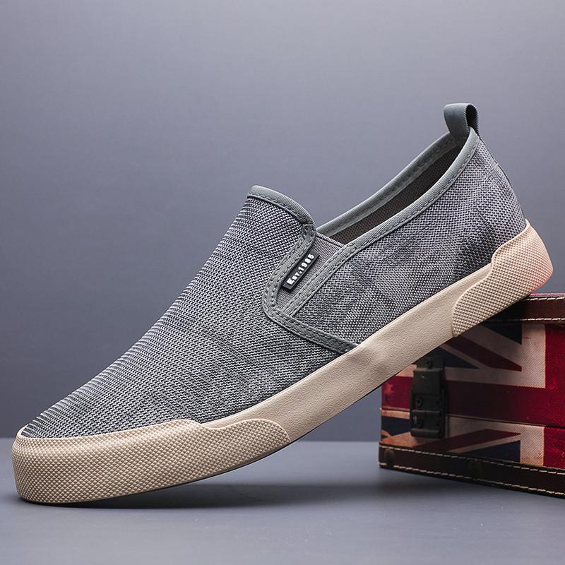 Giày Lười Vải Nam Đế Mềm SHANBU Chất Liệu Vải Lưới Thoáng Khí Đế Cao Su Mềm Chống Trơn - Mã SP 25605