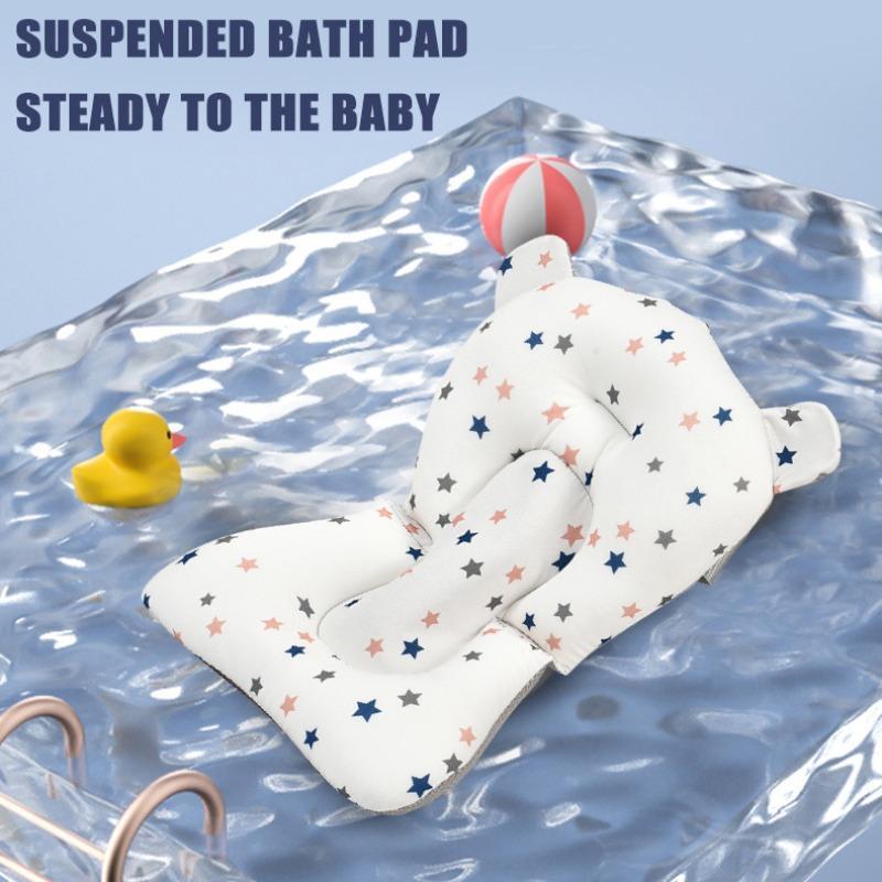 Foldable Baby Bath Tub with Pad, Baby Bathing Supplies for 1-6 Year Old Baby, Baby Bath Supplies, Baby Essentials 7