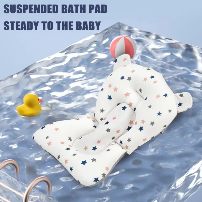 Foldable Baby Bath Tub with Pad, Baby Bathing Supplies for 1-6 Year Old Baby, Baby Bath Supplies, Baby Essentials 7