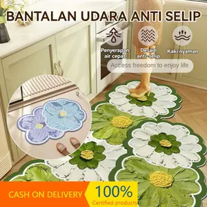 Pabrik Keset Kaki Dapur Modern, Keset Alas Lantai Kamar Tidur Rumah Anti Selip, Nyaman dan Tahan Lama