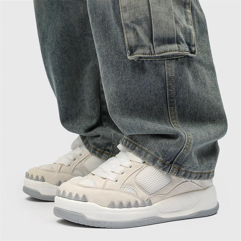 2024 New Customize Dinosaur Design Men Flat Skateboarding Shoes Leather Women Fashion Street Walking Sports Sneakers Casual Trainers_voghion.com