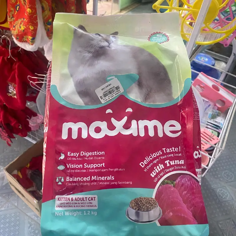 Maxime 1,2kg thức ăn hạt cho mèo lớn và mèo nhỏ 2