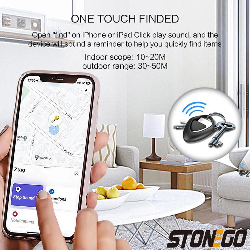 Smart GPS Tracker, 1/2/4 Counts Mini GPS Tracker, Bluetooth-compatible GPS Tracker for Earphone & Luggage, iOS Compatible GPS Tracker 5