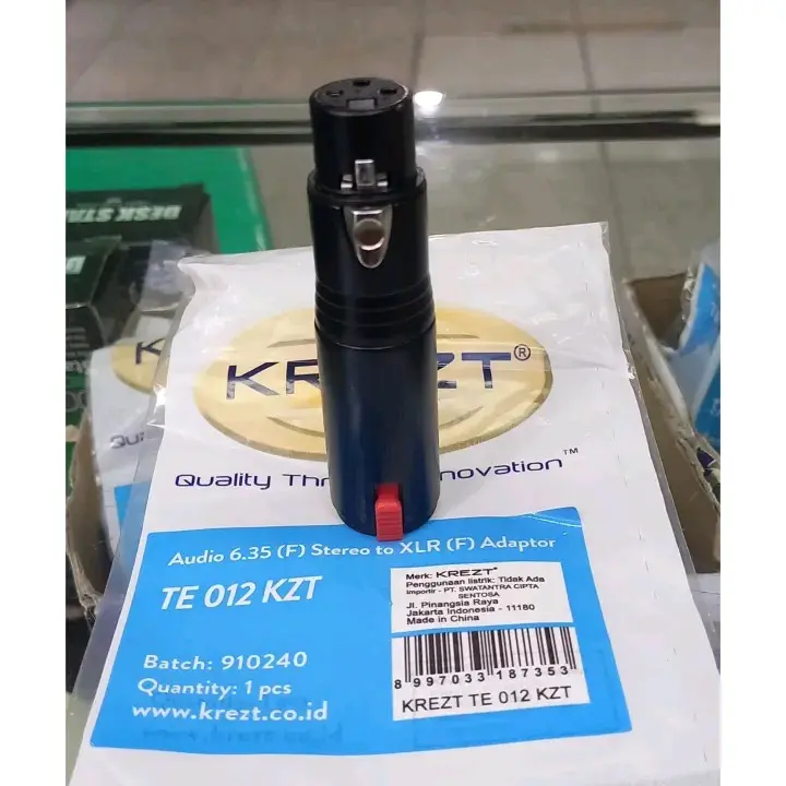 Jack konektor Audio Akai Female Stereo To Canon XLR Female KREZT TE012 KZT Original Aluminium 1