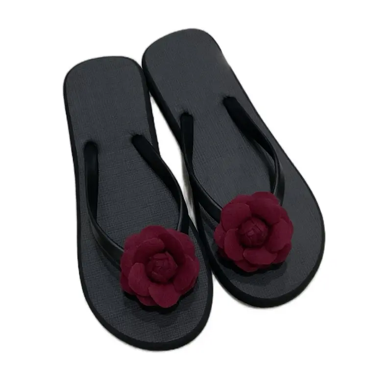 Dép xỏ ngón hoa trà sang chảnh đi biển đi tiệc nhẹ êm(size lẻ gầy ngắn lùi size) 1