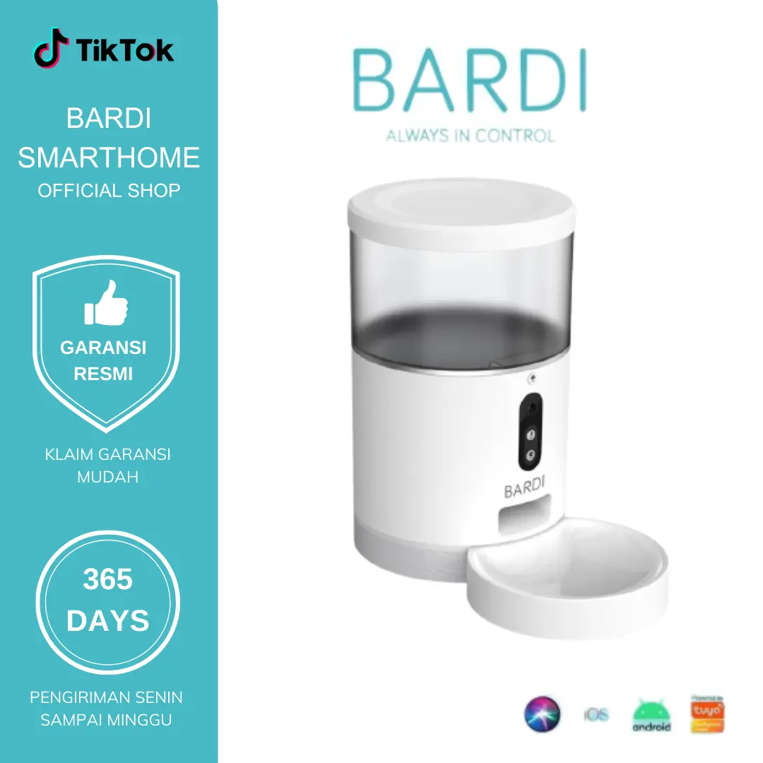 BARDI Smart Pet Feeder Lite Version with Camera - Tempat Makan Hewan Pintar Wi-Fi Automation