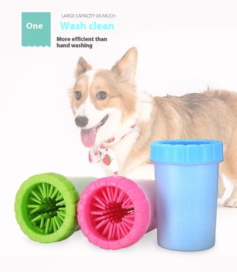 Product Introduction of Pet Foot Washing Cup Dog Foot Massager Teddy Dog Bath Beauty Pet Cleaning Wipe-Free Automatic Foot-Washing Machine 4