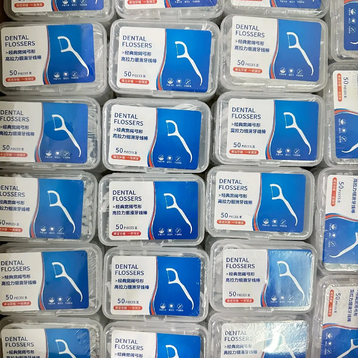 Combo 6 hộp 300 chiếc tăm chỉ nha khoa đã tiệt trùng.