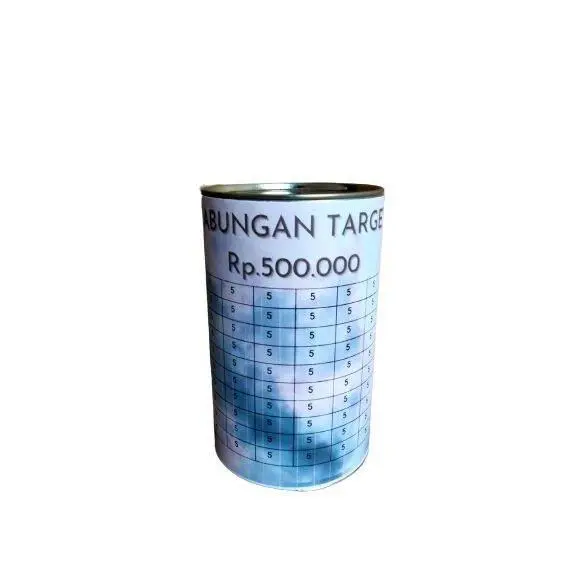 Celengan Target 500 rb 5k / Celengan Target Nabung / Celengan Viral Tiktok Paper Multicoloured Piggy Banks murah anti tuyul