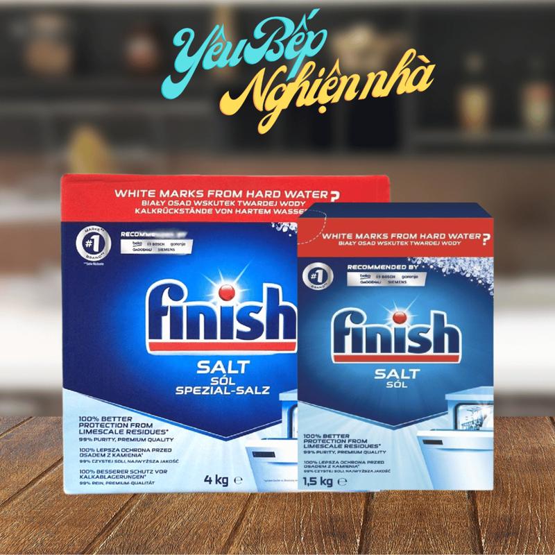 [HCM] Muối rửa chén bát Finish 4kg/ Muối làm mềm nước Finish loại 4kg