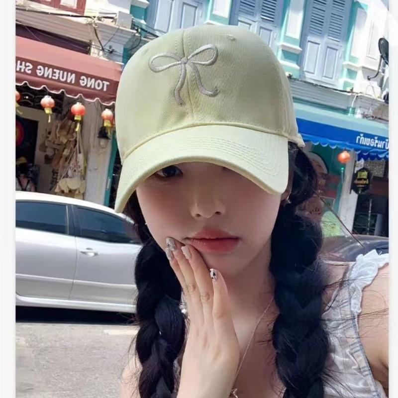 Product Introduction of Mũ Bóng Chày Dành Cho Nữ Ngọt Ngào Và Dễ Thương Màu Hồng Nhạt Dễ Phối Đồ Mũ Đội Đầu Cứng Nhỏ Mũ Chống Nắng Hàng Mới Về 9