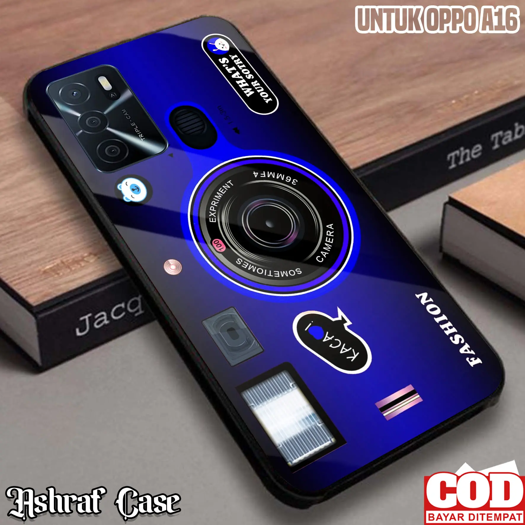 Case OPPO A16 - Cassing OPPO A16 Terbaru Fashion Case ( CMR-01 ) Silikon Hp - Softcase Glass Case - Hardcase Glosy - Kesing Hp - Cassing Terlaris - Casing Ponsel