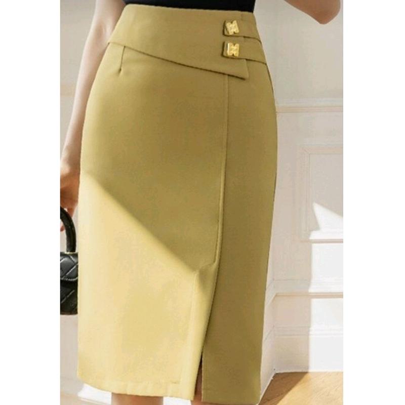 Chân váy thiết kế nhà may Hậu Yến CV04 chất trượt xốp co giãn nhiều màu