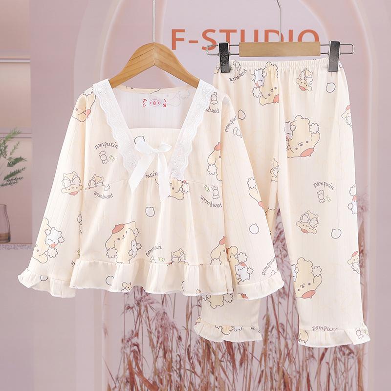 Product Introduction of Bộ Đồ Ngủ Bé Gái, Bộ Sưu Tập Mùa Xuân Và Mùa Thu, Dài Tay, Phong Cách Hàn Quốc, Thoải Mái Và Thường Ngày, Thích Hợp Cho Trẻ Em Và Bé Gái, [Thanh Toán Khi Nhận Hàng], Bộ Đồ Ngủ Cho Bé Gái 16