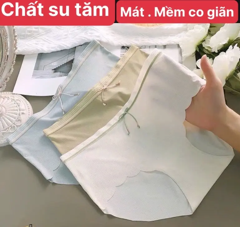 Combo 10 ( or 5 ) quần lót nữ Q661  chất đẹp , sợi su gân tăm  mặc mát, co giãn đàn hồi 30kg đến 60kg ,từ học sinh cấp 2, cấp 3 đến người lớn  mặc được