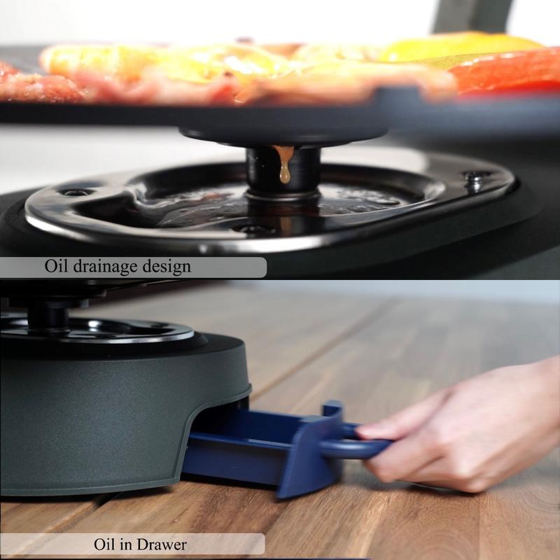 Smokeless Barbecue Grill Smoke Free Auto-Rotate Grill Pan Touch Control 360° BBQ System Electric Barbecue Machine home 3