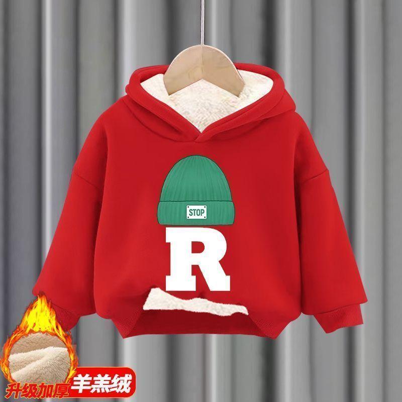 Product Introduction of Bộ Áo Len Lót Lông Cừu Cho Bé Trai Và Trẻ Em, Hai Mảnh, Có Mũ Trùm Đầu, Thích Hợp Cho Bé Và Trẻ Em, Quần Áo Mùa Thu Và Mùa Đông, Thời Trang, Năm 2025 19