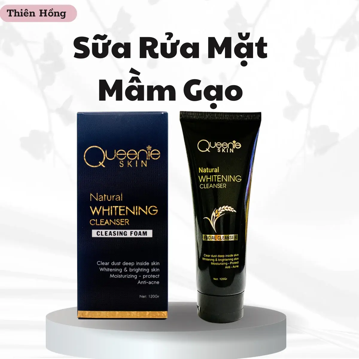 Sữa Rửa Mặt Mầm Gạo Không Tạo Queenie Skin Không chứa cồn