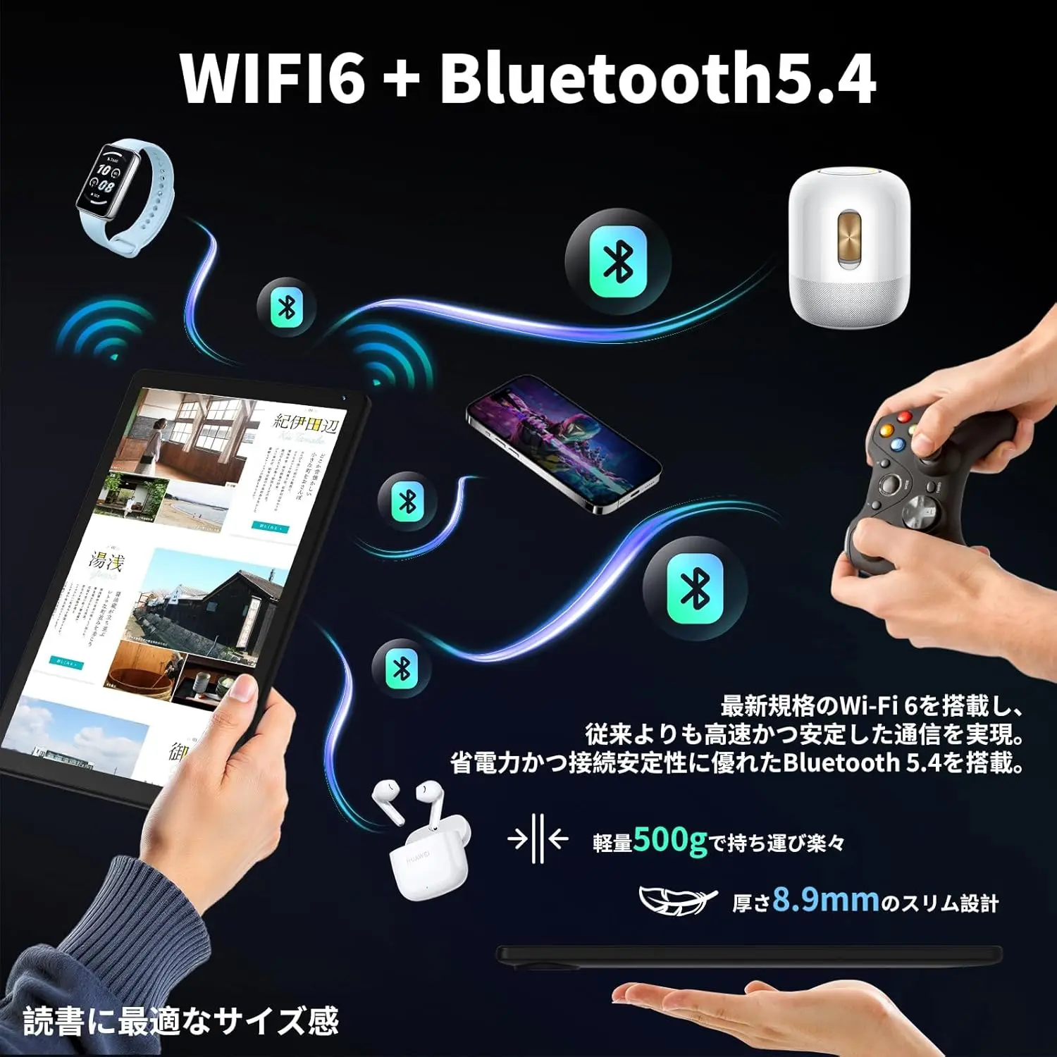 タブレット - HiGrace 10インチ Android16 Wi-Fi6モデル 1332*800 IPS