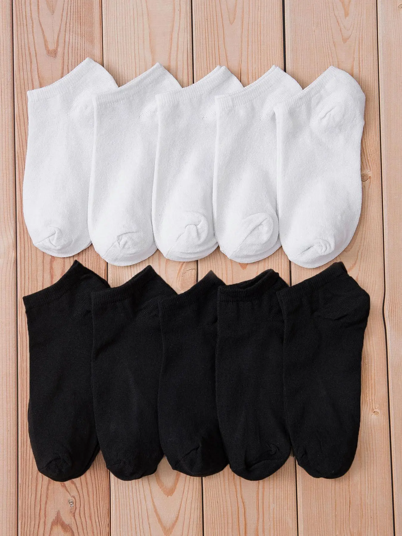 Women's Breathable & Thin Plain Basic Ankle Socks, Summer 2024 Casual Simple Minimalist Low Cut Multi-pack Knit Socks, Lady Socks & Hosiery, Womenswear Valentine's Day, gift
