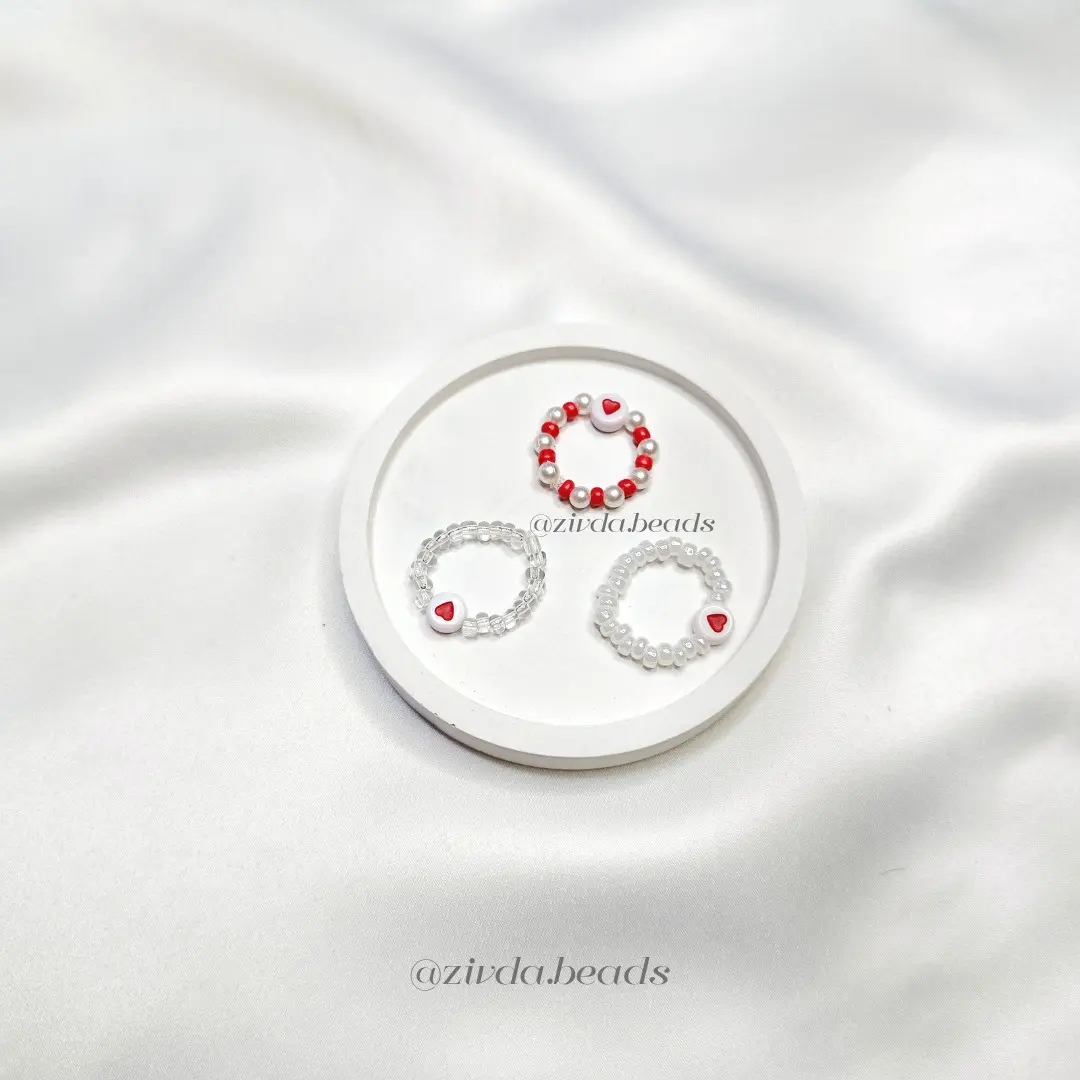 Arve | Thea | Javena Cincin Manik/Cincin/Beads Ring/Ring FREE STICKER