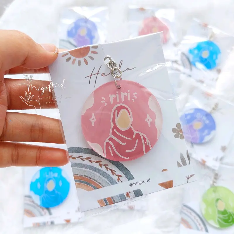 gantungan kunci custom/ keychain custom / ganci gambar/ sovenir gantungan kunci gambar / gantungan Akrilik 1