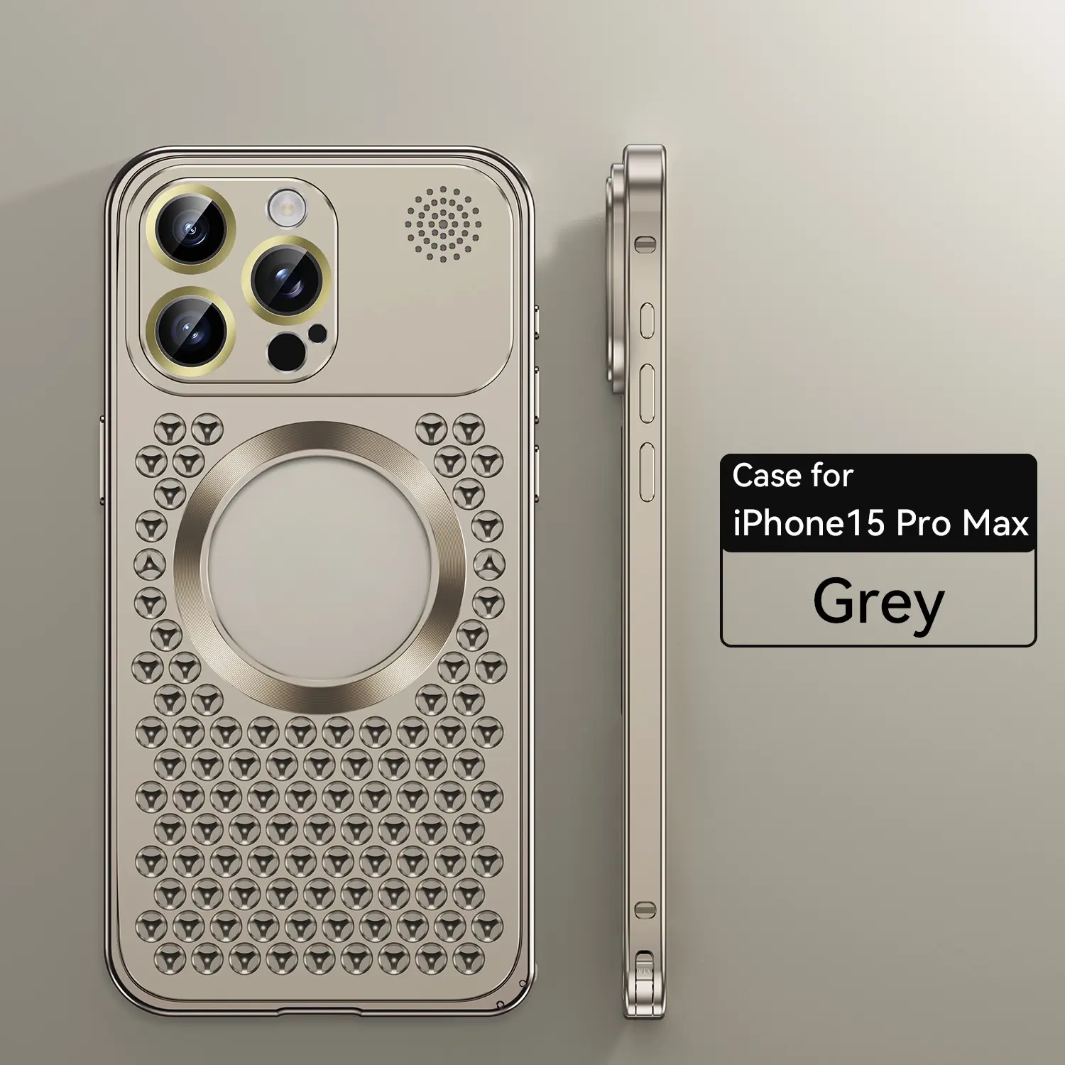 Ốp Điện Thoại Kim Loại, Tản Nhiệt, Tương Thích Với iPhone 12, 13, 14, Pro Max Và Plus, Ốp Nhôm Từ Tính, Tương Thích Với IP 15 Pro Promax, Hỗ Trợ Magsafe Phụ Kiện
