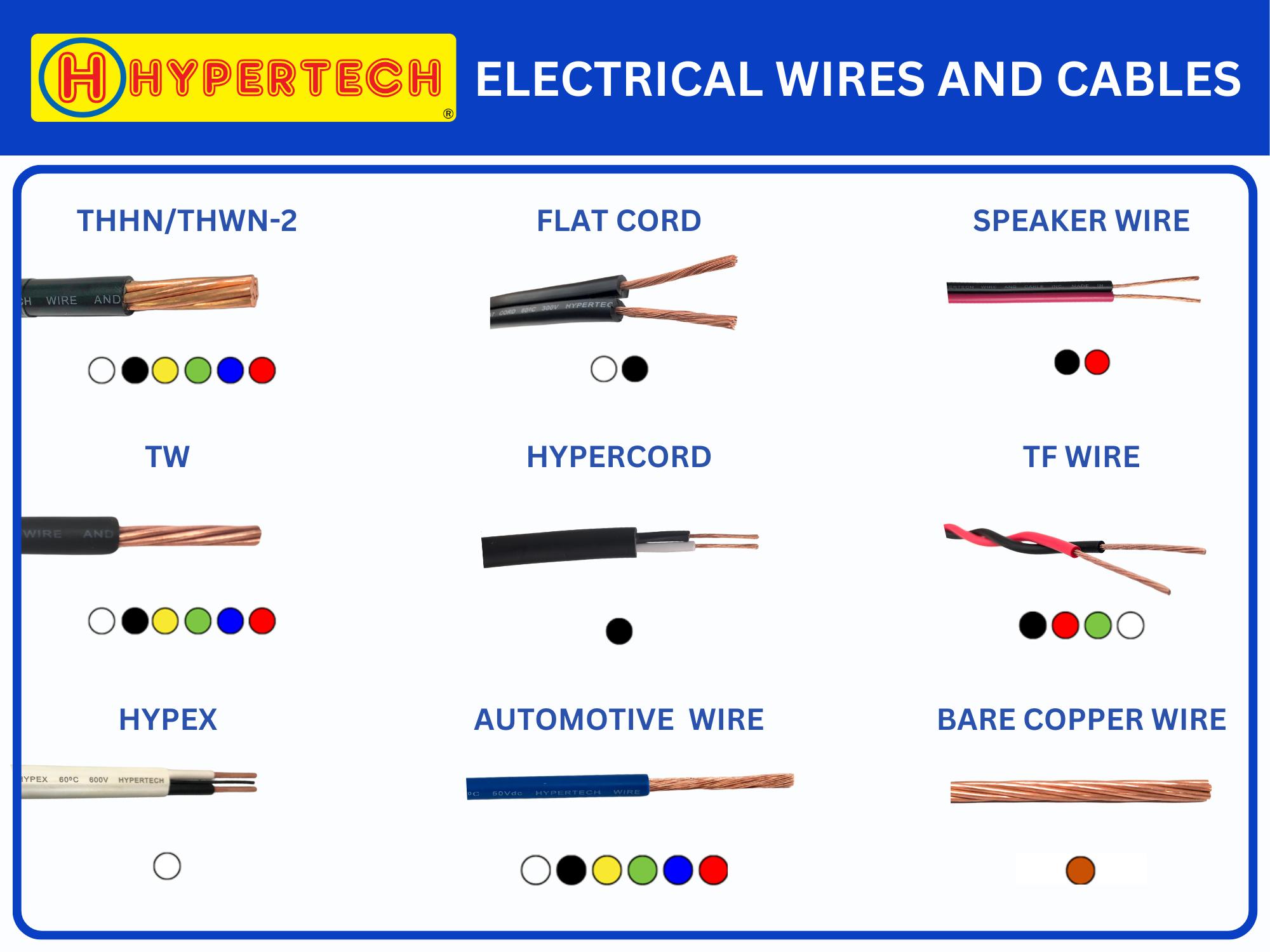 HYPERTECH TW Solid Wire # 14/1 - 10 Meters - Pure Copper Electrical ...
