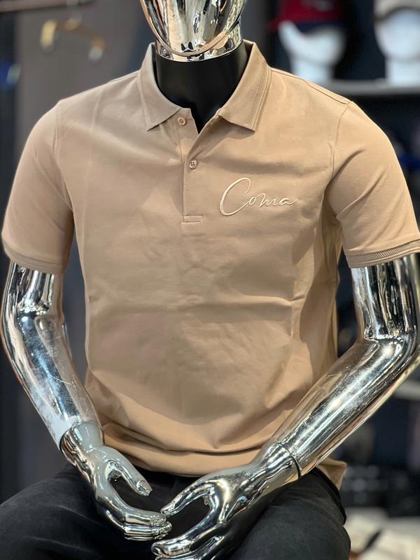 [5 Màu] Áo Thun Polo Nam COMA DENIM Đơn Giản Bassic Màu Trắng, Đen, Xanh Rêu, Xanh Đen & Nâu 	T3196 T3195 T3194 T31997 T3198