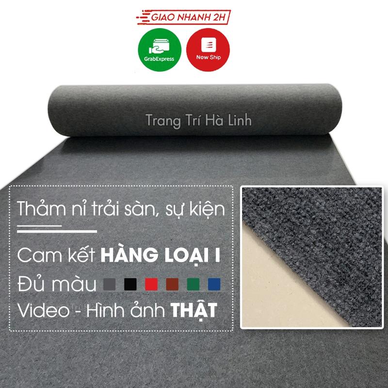 Thảm trải sàn nỉ văn phòng, thảm lót sàn cửa hàng phòng khách dày 3mm, thảm nỉ…